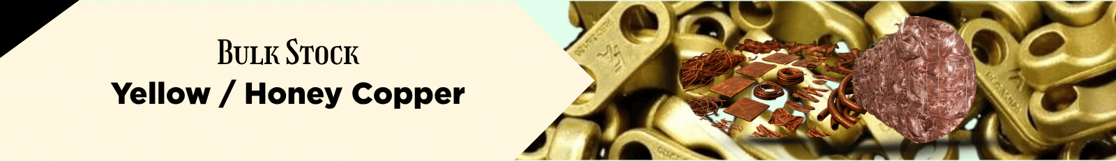 Yellow Honey Copper Scrap Banner